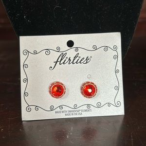 Flirties orange Swarovski elements. Never worn